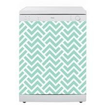 Naklejka na zmywarkę - Zielone paski 0687