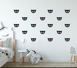 Naklejki skandynawskie na ścianę - Kotki