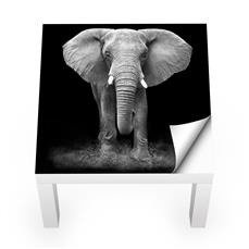 Naklejka na stolik LACK IKEA - Idący słoń 0010