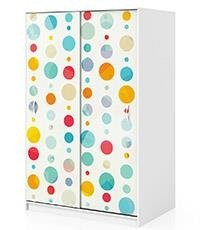 Naklejka na szafę - Kolorowe kółka 0310