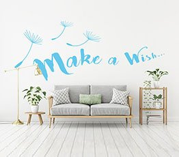 Naklejka na ścianę - Make a Wish