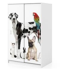 Naklejka na szafę - Zwierzęca brygada 0139