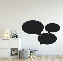 Naklejka tablicowa - KOMIKSOWE CHMURKI - 0005