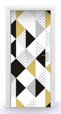 Naklejka na drzwi - Modne trójkąty 0611