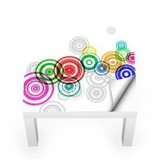 Naklejka na stolik LACK IKEA - Kolorowe kółka 0168