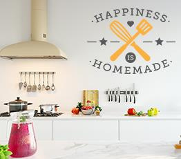 Naklejka na ścianę - Homemade happiness - 0072