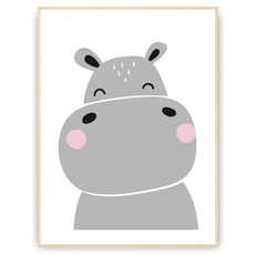 Plakat - Wesoły hipcio