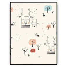 Plakat - Leśne zwierzaki