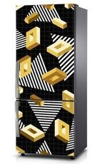 Naklejka na lodówkę - Retro abstrakcja 0565