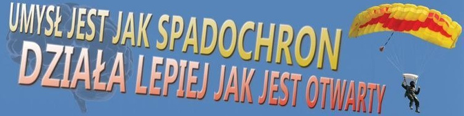 Naklejka na samochód Umysł jest jak spadochron