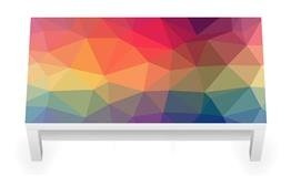 Naklejka na stolik kawowy LACK IKEA - Mozaika z poligonów 0231