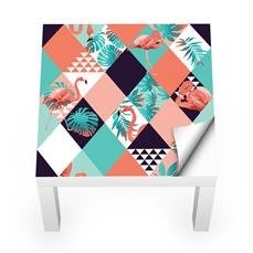 Naklejka na stolik LACK IKEA - Tropikalny ptak 0238