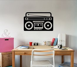 Naklejka na ścianę - Magnetofon