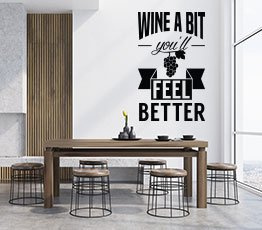 Naklejka na ścianę - Wine a Bit - 0030