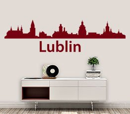 Naklejka na ścianę - Lublin