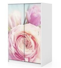 Naklejka na szafę - Różowe róże 0087