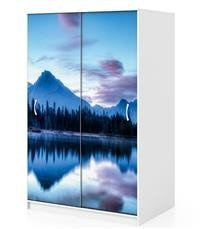 Naklejka na szafę - Lustrzane jezioro 0023