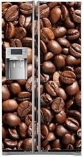 Naklejka na lodówkę side-by-side - Ziarna kawy 0236