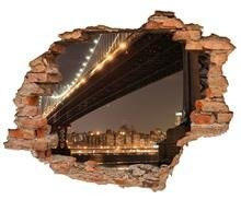 Naklejka na ścianę Dziura 3D Metropolis 0349