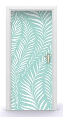 Naklejka na drzwi - Długie liście 0638
