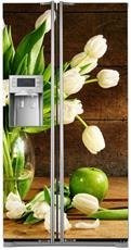 Mata na lodówkę side-by-side - Tulipany 0031