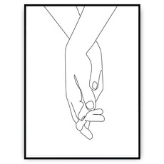 Plakat - Trzymając się za ręce