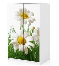 Naklejka na szafę - Stokrotki w polu 0086