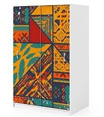 Naklejka na szafę - Afrykański wzór v2 0279