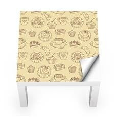 Naklejka na stolik LACK IKEA - Słodycze 0152