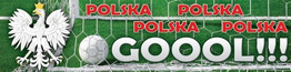 Naklejka na samochód Polska Gool