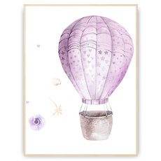 Plakat - Fioletowy balon