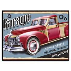 Plakat - Garaż motocyklowy