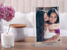 Personalizowana tabliczka na szkle akrylowym - Simple (pion)