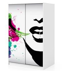 Naklejka na szafę - Kobiece usta 0228