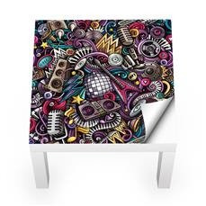 Naklejka na stolik LACK IKEA - Muzyka 0246