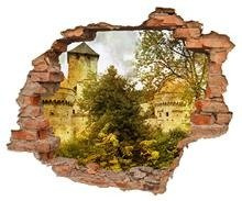 Naklejka na ścianę Dziura 3D Antyczny zamek 0313
