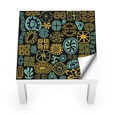 Naklejka na stolik LACK IKEA - Tribalowy ornament 0001