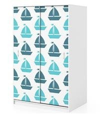 Naklejka na szafę - Żaglówki 0209