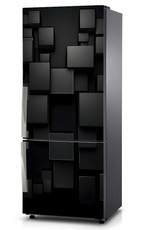 Mata na lodówkę - Czarne kwadraciki - 1206