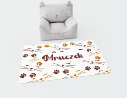 Personalizowana mata pod miskę psa lub kota - 007