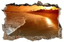 Naklejka na ścianę Dziura 3D Złote wybrzeże 0157