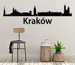 Naklejka na ścianę - Kraków