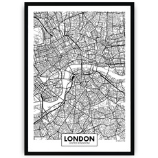Plakat na białym tle - Londyn