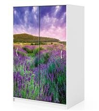 Naklejka na szafę - Dzika lawenda 0047