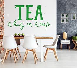 Naklejka na ścianę - Hug in a cup - 0121