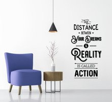 Naklejka na ścianę Dreams and Reality