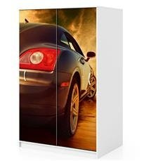 Naklejka na szafę - Nowoczesne auto 0114