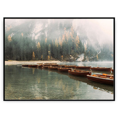 Plakat - Łódki gotowe do wypłynięcia