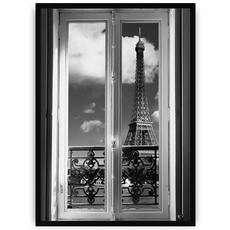 Plakat - Okno z widokiem na Paryż