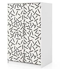 Naklejka na szafę - Kreski 0320